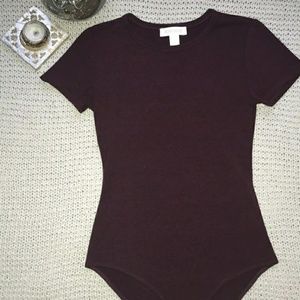 Forever 21 Burgundy Onesie